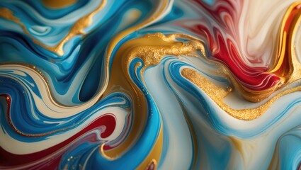 Obraz premium Digitally enhanced photograph of a water surface - abstract design. Ornament - blend of geometric features. Poster print for decorating spaces.