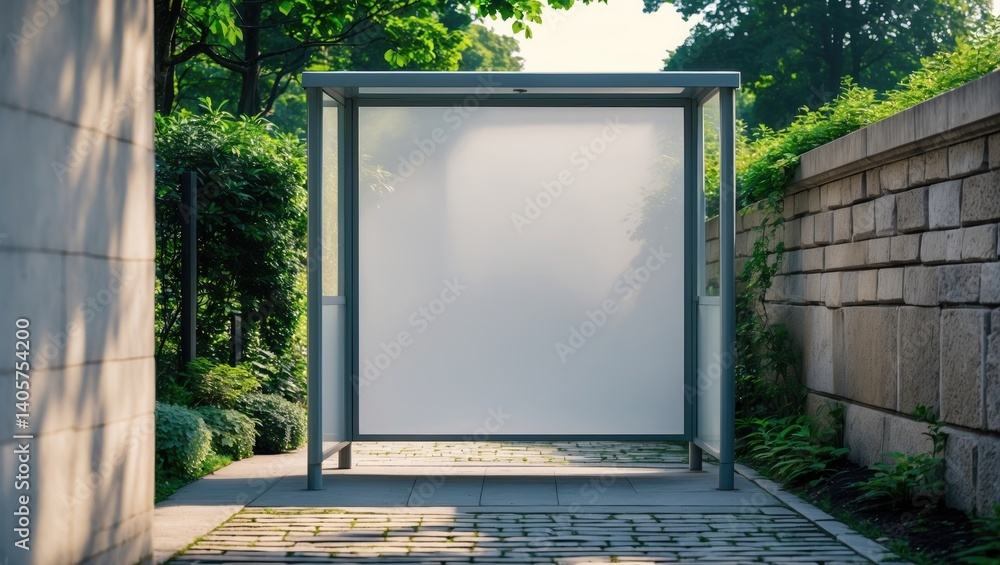 Aufkleber signboard mockup and template in blank for advertising or light box with copy space for your text me