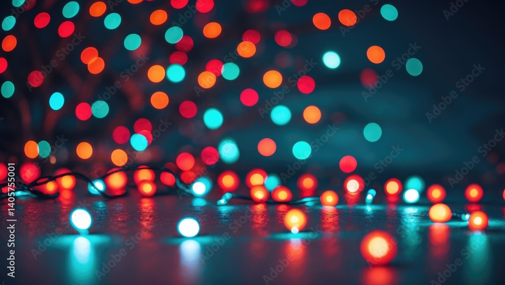 Poster bokeh. background of abstract light