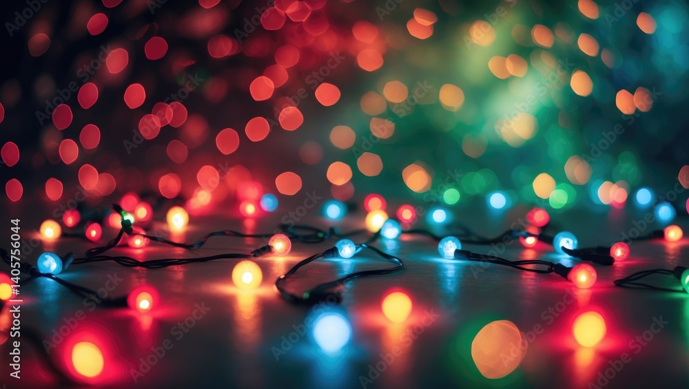 Poster bokeh effect. abstract light backdrop