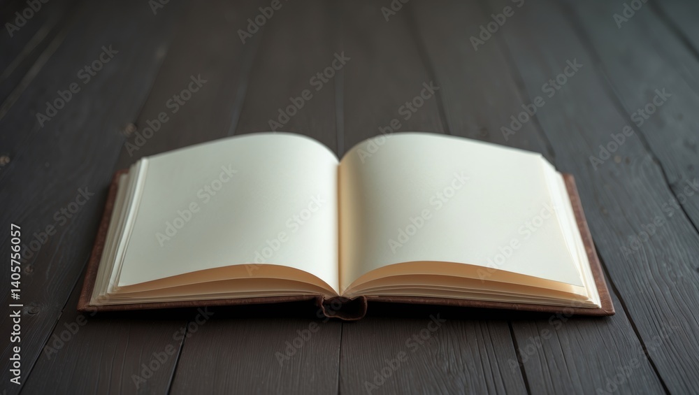 Poster isolated booklet on a simple backdrop