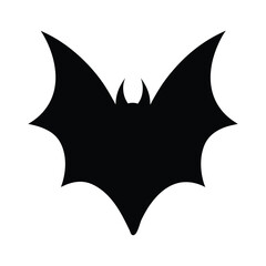 Stylized Bat Outline Clean Linework Vector with line art silhouette Illustration