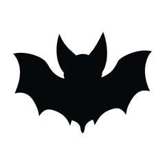 Stylized Bat Outline Clean Linework Vector with line art silhouette Illustration
