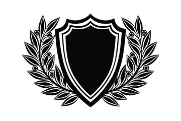 Obraz premium shield with laurel wreath