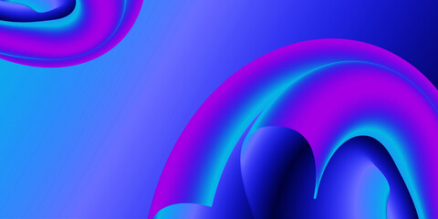 Abstract 3D Soft Design with Gradient Background