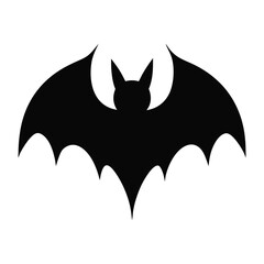 Stylized Bat Outline Clean Linework Vector with line art silhouette Illustration