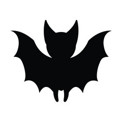 Stylized Bat Outline Clean Linework Vector with line art silhouette Illustration