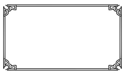 Ornate floral frame featuring an abstract design