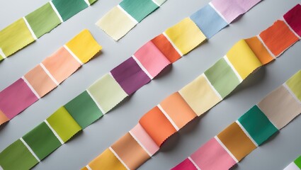 Color chip. Palette overview. Rainbow spectrum.