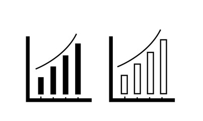 business graph showing growth, growth icons set, business growth icon set vector icons, startup growth icons, performance icons,
