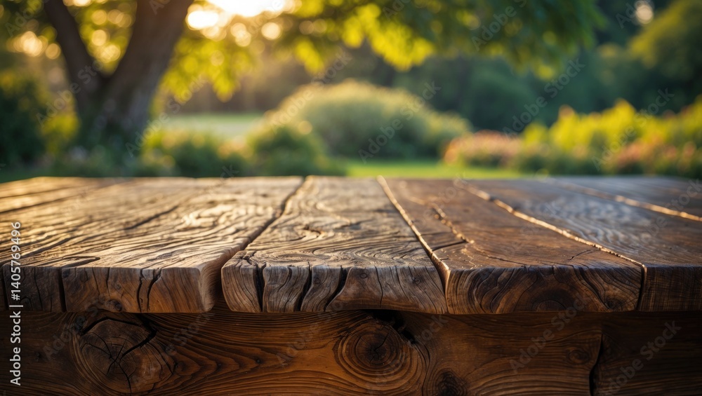 Poster wooden table background without any objects