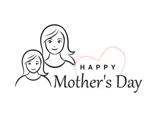 Happy Mother’s Day elegance greeting wish card design 