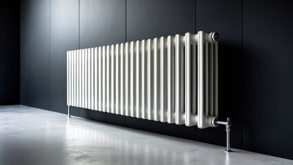 Heat radiator placed on the wall