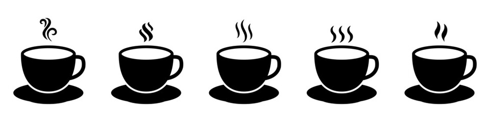 Cup icon. Hot drink icon. Coffee cup icon.