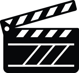 Movie Clapperboard Silhouette Vector | Film, Cinema & Entertainment Icon