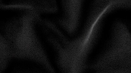 Fototapeta premium Subtle Black Fabric Waves: A Close-Up Texture of Soft, Dark Material with Gentle Folds and Creases Creating a Smooth, Undulating Surface