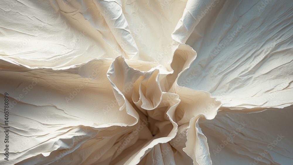 Poster close-up of handmade white paper texture. seamless square background, ready for tiling. high-quality