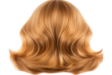 Fototapeta premium Realistic 3D Render Of Brown Wavy Hair With Transparent Background