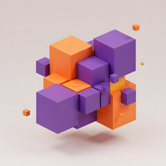 Obraz premium Abstract background hexagon pattern with glowing lights - Generative Ai