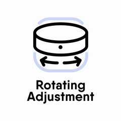 Rotating Adjustment information sign