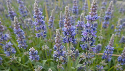 Fototapeta premium lavender purple flowers in the field HD and 4K image