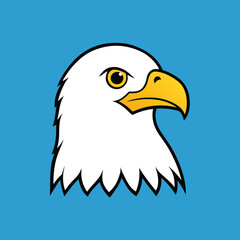 Bald Eagle Vector Art Illustration | Majestic Eagle Color Design