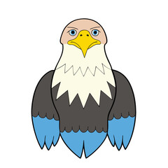 Bald Eagle Vector Art Illustration | Majestic Eagle Color Design