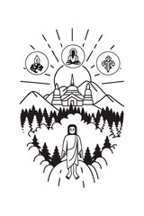 vector illustration of a skull