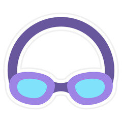 Fototapeta premium Swimming goggles Icon