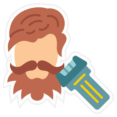Beard trimming Icon