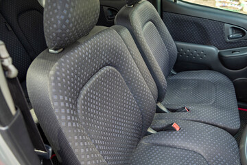 The modern interior of the car is equipped with comfortable front seats and headrests with good velour upholstery, which ensures a comfortable ride.