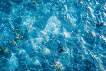 Obraz premium Top view of calm sea water texture background