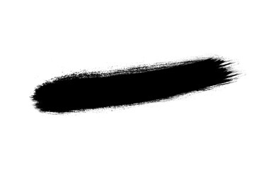 Ink brush stock isolated on transparent background, PNG file