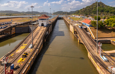 Exposure of the Pedro Miguel Locks are located North past the Miraflores Locks.