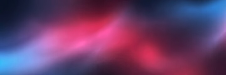 Fototapeta premium Abstract blurred background featuring a gradient of blue pink and dark colors with soft lighting