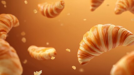 des croissants qui flottent 