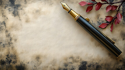 National pen pal day background concept, with copy space area for text