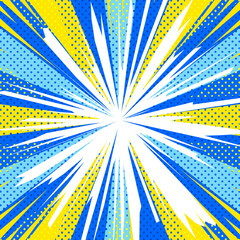 夏用アメコミ風背景A(正方形)
