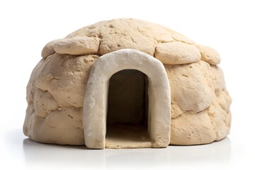 Clay Igloo Model – Primitive Shelter Design and Traditional Architecture Concept