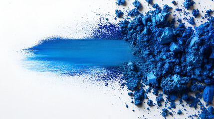 Obraz premium Blue makeup powder