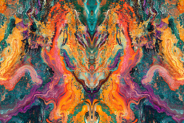 Naklejka premium Serenity in Turbulence: Finding Order Within Chaos