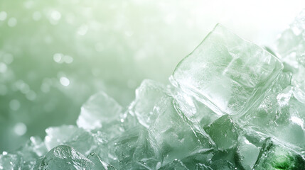 Fototapeta premium Chaotic ice cube background