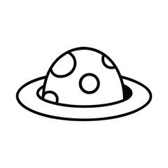 black hat isolated on white background