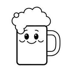 mug of beer with foam