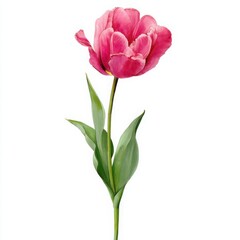 Fototapeta premium Pink Tulip Illustration