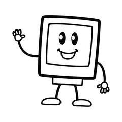 cartoon android robot