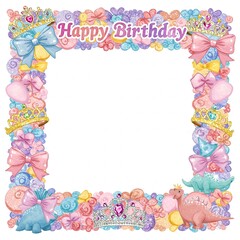 frame with butterflies