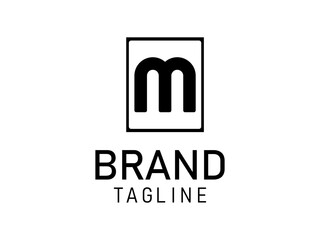 Initial Letter M Modern logo design. Beauty and Fashion Logos. White Background.