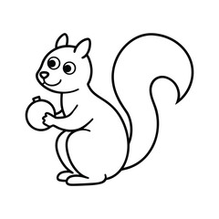 squirrel with acorn