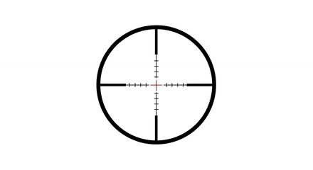 Simple rifle scope reticle image